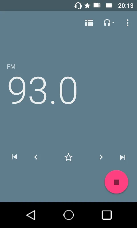 收音机界面